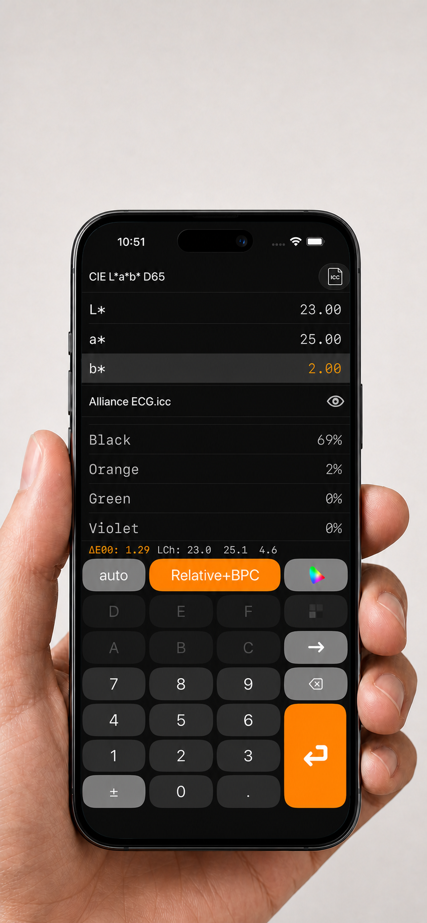 calc ICC color conversion