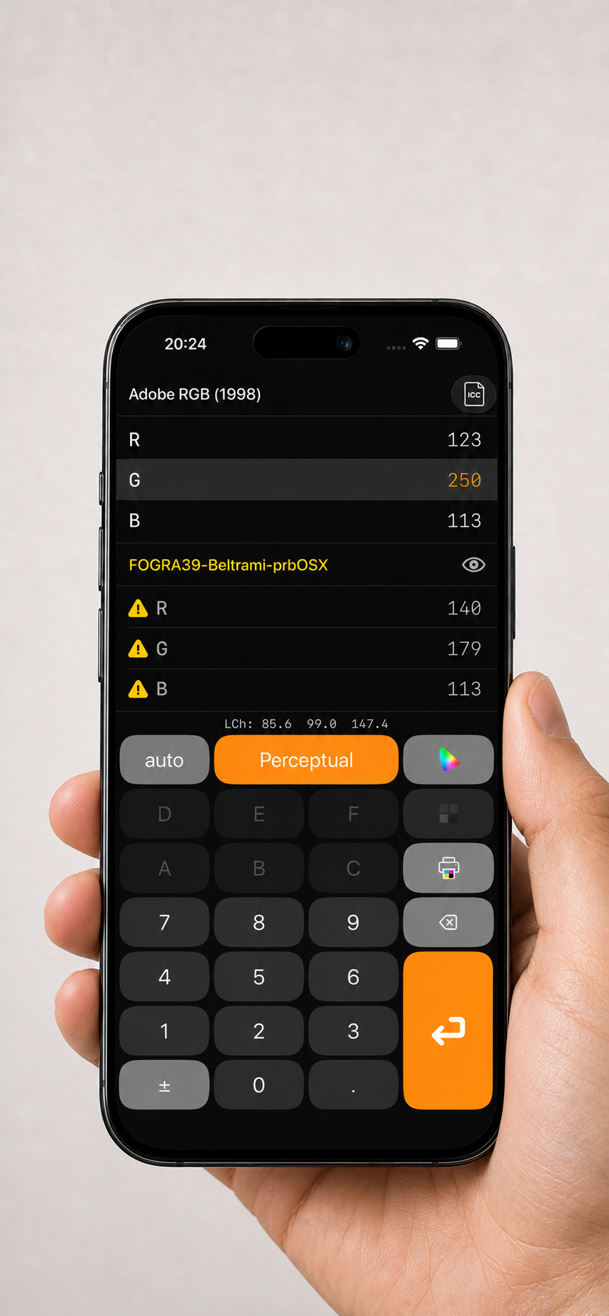 calc ICC proofing workflow
